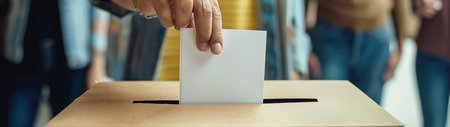 person-putting-voting-card-into-box-generative-ai